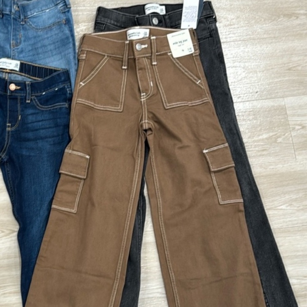 Brown & Black Abercrombie Pants